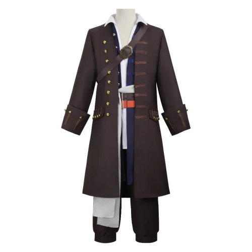 Kostium cosplay Jacka Sparrow - Kompletny zestaw z Piraci z Karaibów dla mężczyzn