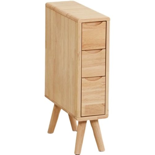 Comodino in legno massello ultra stretto, mini, dimensioni 15x20x25 cm