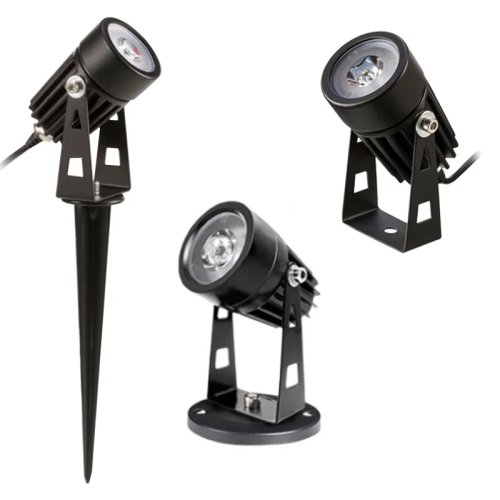Lámpara de jardín LED tipo estaca, IP65 a prueba de agua, 1W/3W, DC12V/CA110V/220V, exterior