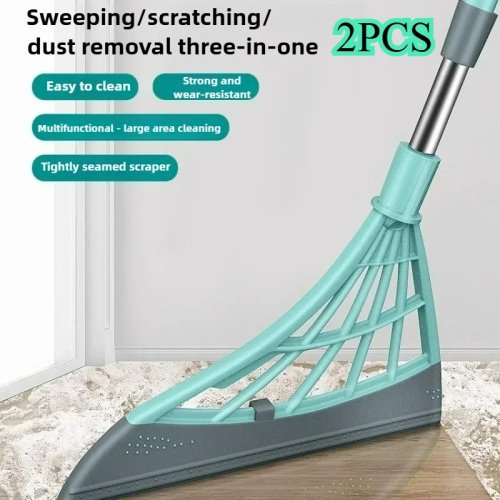 Balai Mop Magique en Silicone – Balai à main, Nettoyage de sol, Raclette, Serpillière pour toilettes et salle de bain