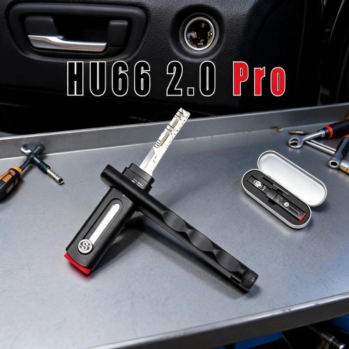 NP Tools HU66 2.0 Pro 2 en 1 Décodeur à torsion avec poignée - Outil de décodage de clé Kwik pour VW Audi - Fournitures pour serrurier automobile