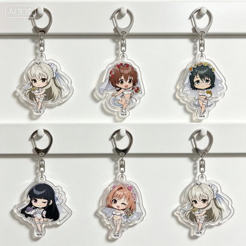 Llavero colgante de acrílico Q-Style Anime Yosuga no Sora Dome-Nee Wedding Veil Ver. Decoración para bolsa Regalo