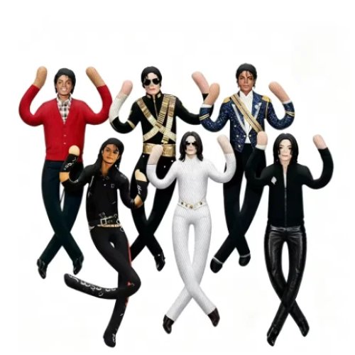 Búp bê cosplay Michael Jackson anime – mô hình có khớp cử động để trang trí phòng, quà tặng người hâm mộ