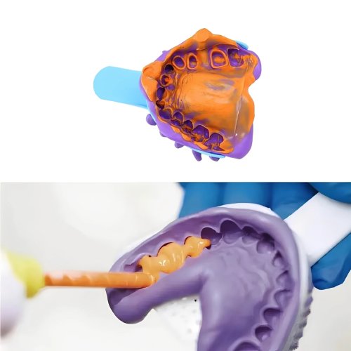 Material de Impressão Dental PVS Light Body Kit Regular - Silicone Elástomero Putty para Dentistas