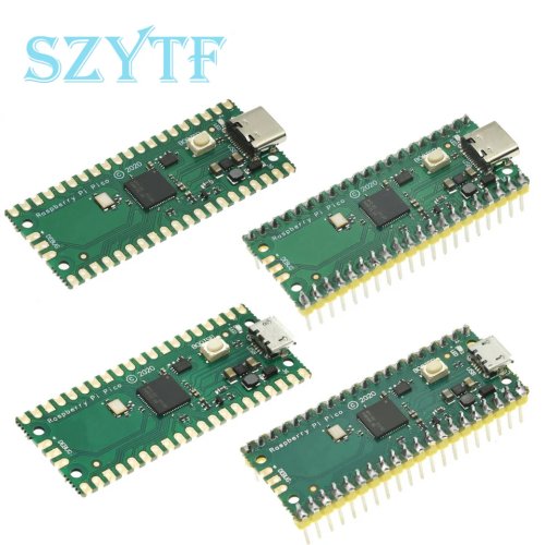 Papan Pengembangan Mikrokontroler Raspberry Pi Pico RP2040, Dual-Core, Micro USB/Type-C, Mendukung Python