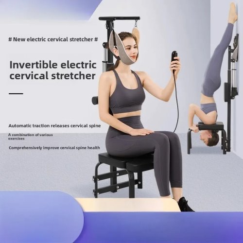 Apparecchio elettrico per stretching lombare e trazione cervicale per uso domestico