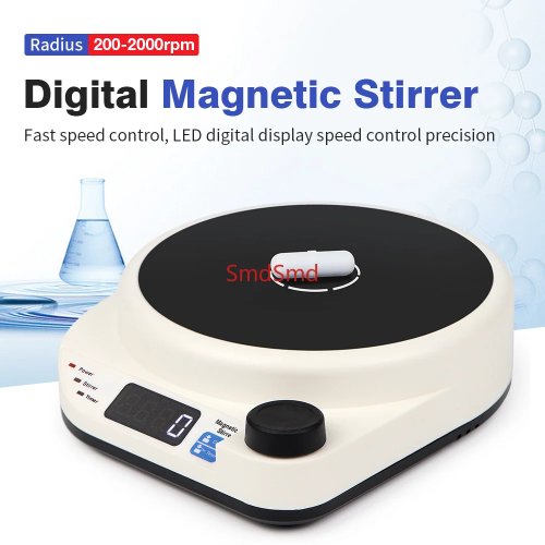 Agitador magnético de laboratorio con barra agitadora, 3000ml/5000ml, portátil, enchufe UE