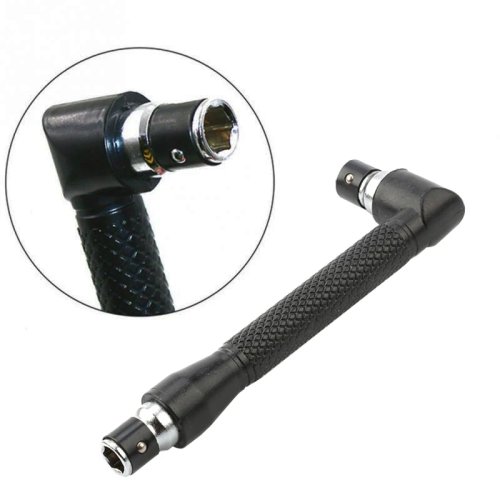 L-förmiger 90° Doppelend-Inbusschlüssel 6,35mm Schwarz