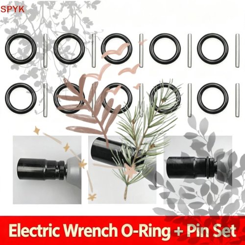 Replacement Pin & O-Ring Set for 1/2" Impact Socket, Includes Wrenches, 10 Washers