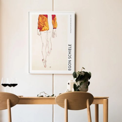 Dipinto astratto donna nuda riccia, stampa su tela, corpo umano, poster nordico moderno per arredamento soggiorno