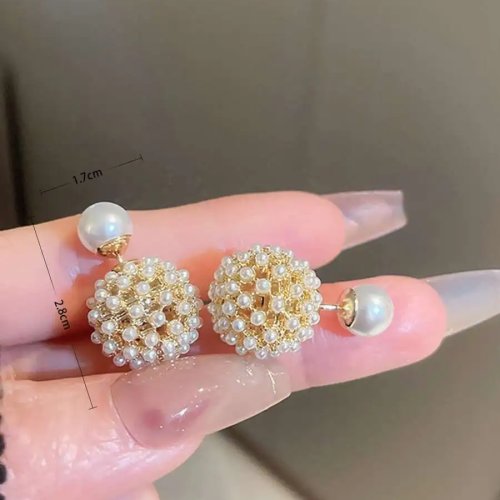 Andkiss 2 unid. Acessórios para brincos com pérolas falsas