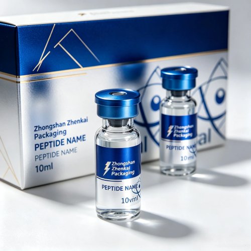 防水HDビニールカスタムステッカー、スキンケアボトル用高級ペプチドラベル（3ml/10ml）