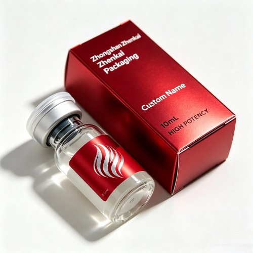 Преміальні самоклеючі вінілові етикетки для флаконів з пептидами, на замовлення, водонепроникні, HD-друк, для краси та фітнесу
