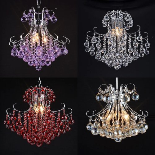 Lustre moderno de cristal colorido para sala de estar