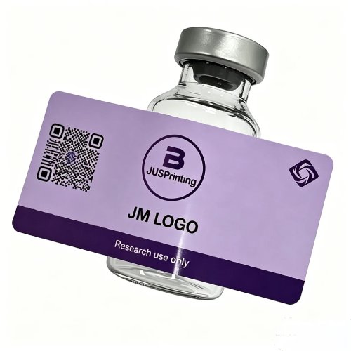 Nhãn dán tùy chỉnh cho lọ peptide 3ml 10ml, in logo cá nhân, nhãn tự dính kèm hộp giấy
