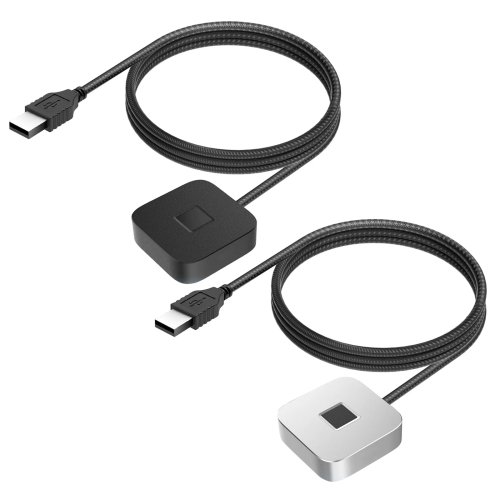 Lector de huella digital USB con cable de 5 pies, portátil, para inicio de sesión biométrico en Windows 10/11
