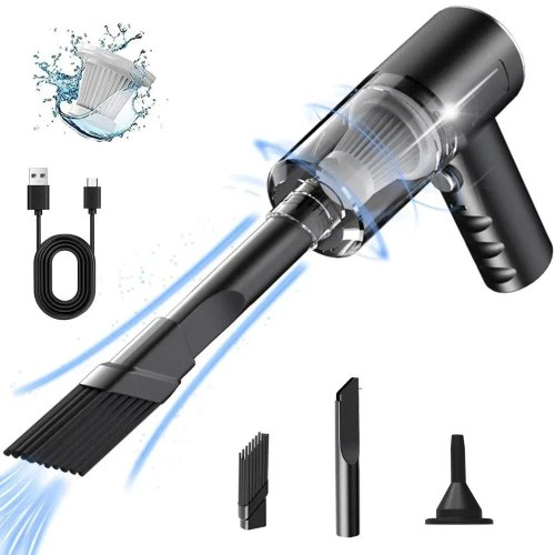 Kabelloser Auto-Sauger 9000Pa, USB-Aufladbar, 1200mAh, Handstaubsauger Nass/Trocken für Auto und Haushalt