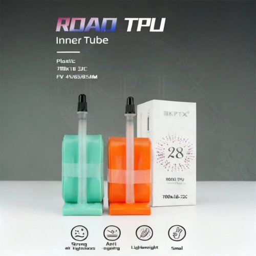 ยางในจักรยาน TPU สีส้ม 28 ก. สำหรับจักรยานเสือหมอบ 700X18/25/28/32 ลิ้นฝรั่งเศส 65 มม. – BKPTX