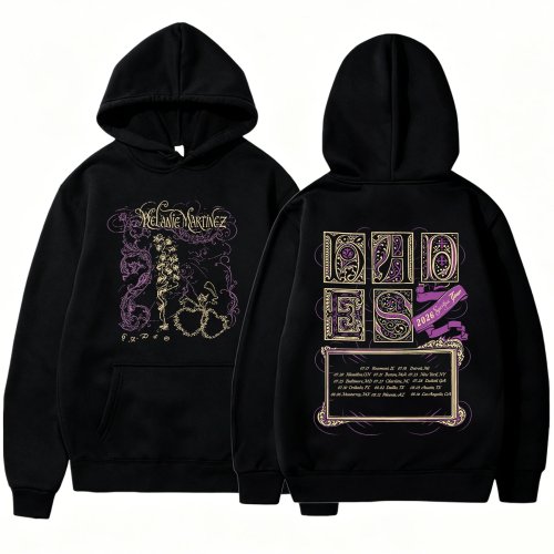 2026 Melanie Martinez Hades The Sacrifice Tour Hoodie - Kasual Longgar Lengan Panjang Y2K Streetwear Pullover