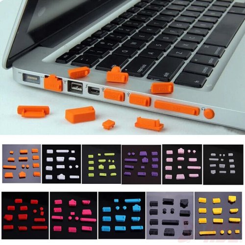 16-teiliges Silikon-Staubschutz-Set für Laptop-Port, Universal USB-Abdeckung für Notebook und Computer