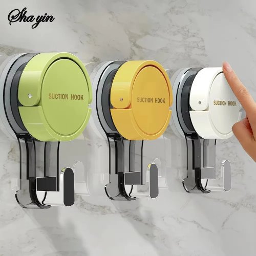 Ganci a Ventosa Resistenti, Senza Fori, Senza Impronte, Adesivi per Bagno, Cucina, Porta, Retro del Water - Presa Forte