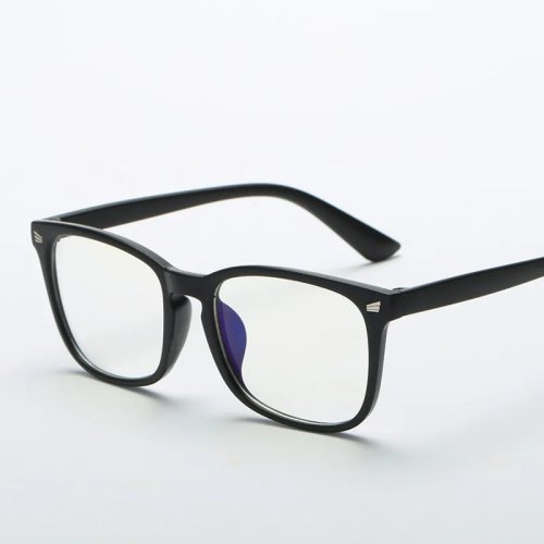 Eckige Unisex-Brille mit Vollrand, Anti-Strahlung optische Brille für Männer und Frauen