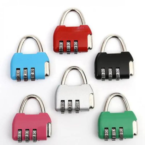 Mini Combination Padlock with Zinc Alloy – for Suitcase, Backpack, Cabinet, and Dorm Door