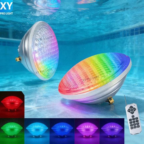 Luz LED RGB Subaquática PAR56 18W IP68 para Piscina, Lago e Fonte