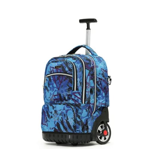 Trolleyrugzak 19 inch voor Jongens en Tieners - Rolrugzak voor School met Wiel
