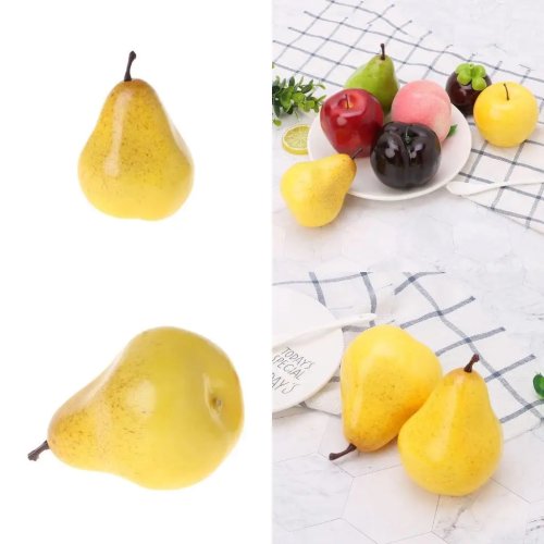 Pera artificiale realistica, accessorio per fotografia, decorazione per casa e giardino, regalo