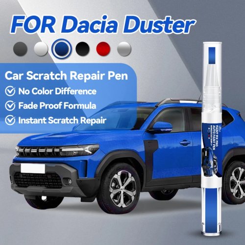 Rotulador de Reparación de Pintura para Coche Dacia Duster 2010-2025, Elimina Rayones, Negro B20, Naranja, Rojo