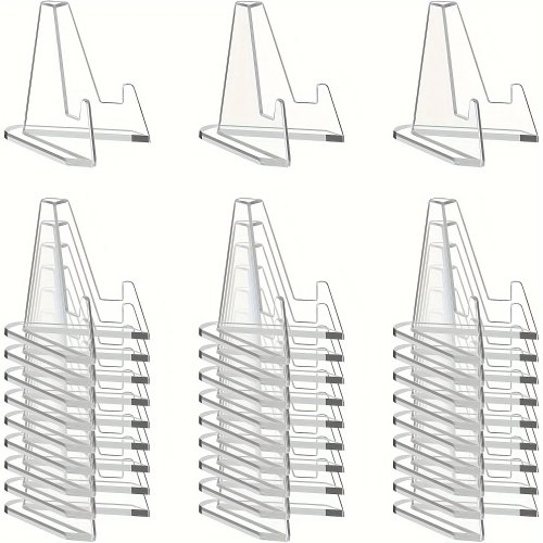 30 Stuks Doorzichtige Acryl Display Stands voor Sportkaarten en Graded Collecties
