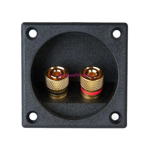Boîte de connexion pour haut-parleur, 2 bornes, haute conductivité, noir, pour subwoofers W8EC