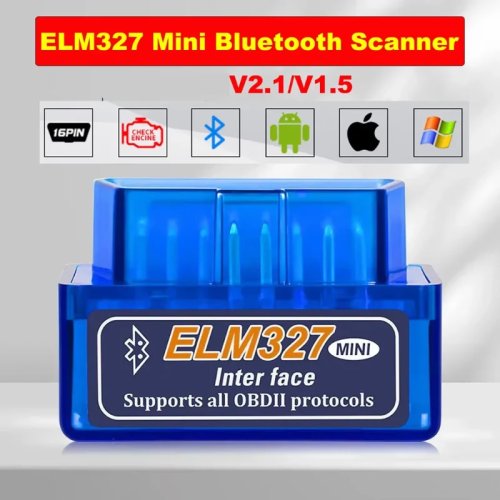 เครื่องสแกน OBD2 บลูทูธ ELM327 รุ่นมินิ อ่านรหัสข้อผิดพลาดรถยนต์ ตรวจจับความผิดปกติเครื่องยนต์