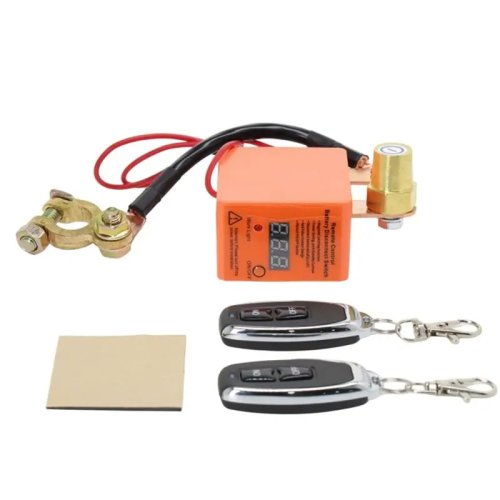 Công tắc điều khiển từ xa cho ô tô có màn hình LED và giám sát điện áp, kèm 2 điều khiển, công tắc ngắt điện AS55