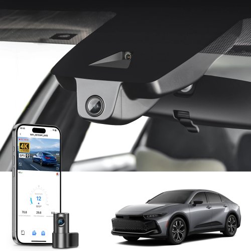 Mangoal Dashcam 4K cho Toyota Crown và Crown Signia 2023-2026, Camera hành trình có WiFi và GPS, Plug and Play