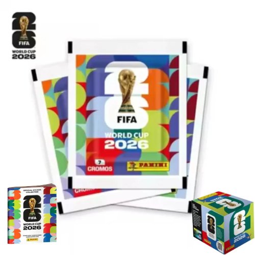 Paket Stiker Panini Piala Dunia FIFA 2026 Kartu Sepak Bola Koleksi Memorabilia Hadiah Penggemar Kartu Dagang Hobi