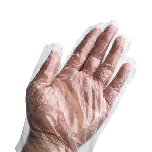 100 Găng Tay Dùng Một Lần Trong Suốt, Không Bột, Chống Dầu, Chống Axit và Kiềm, Không Dính, Thoải Mái
