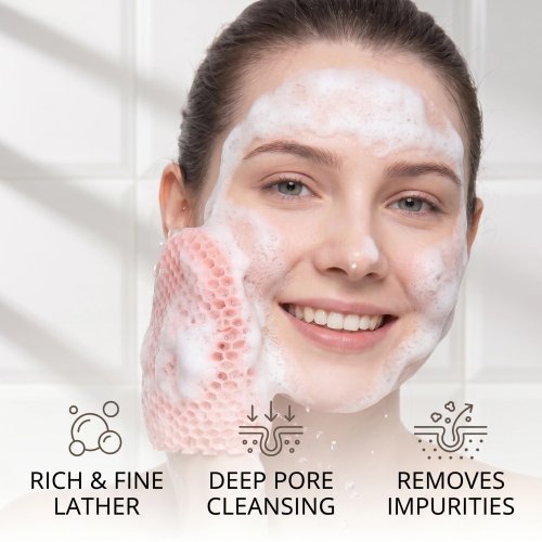 Bienenwaben-Peeling-Duschfingerkappen – in mehreren Farben, reinigt die Haut, atmungsaktiv und geruchlos
