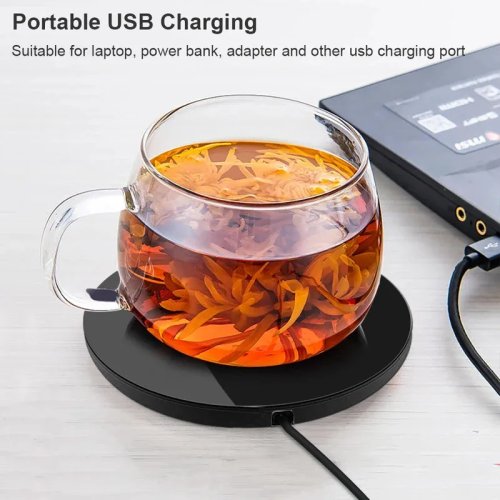 USB подогреватель для кружки, нагревательная подставка для чашек, термостатический подогреватель для напитков