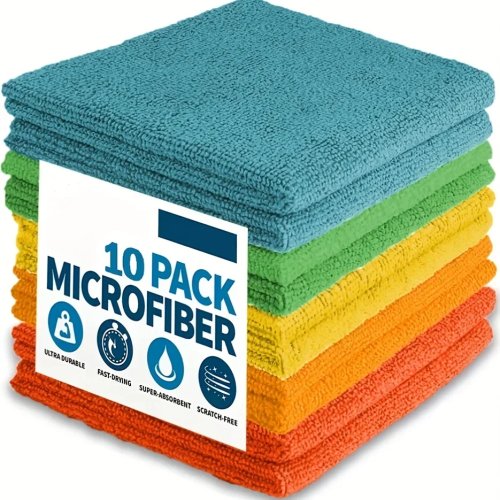 10/5/3 pezzi Panno in microfibra per pulizia, strofinaccio per piatti, panno per la casa per cucina e bagno, asciugamano assorbente resistente