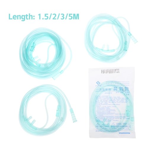 1.5/2/3/5m Cánula nasal doble desechable para oxígeno - Tubo nasal de plástico