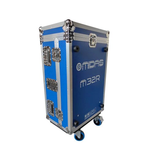 Flightcase mit Rollen für digitalen Mixer M32R – PA-Equipment Roadcase, Innen- & Außenbereich