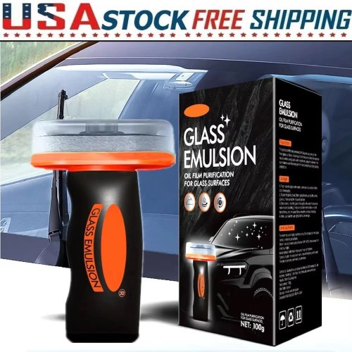 180ml Limpiador quitapelícula de aceite para cristales de coche, parabrisas, retrovisor y ventanas laterales – potente quitamanchas para visión clara