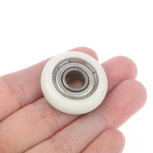 1 Pcs Roda Rol 608ZZ Nilon 8x30x8.5mm Katrol Plastik dengan Bearing untuk Proyek DIY