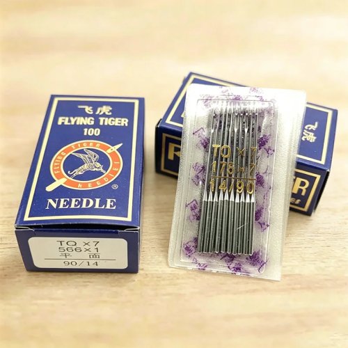 10 pièces Aiguilles pour machine à coudre TQx7 Flying Tiger 175x7 pour JUKI Brother, tige industrielle / bouton champignon