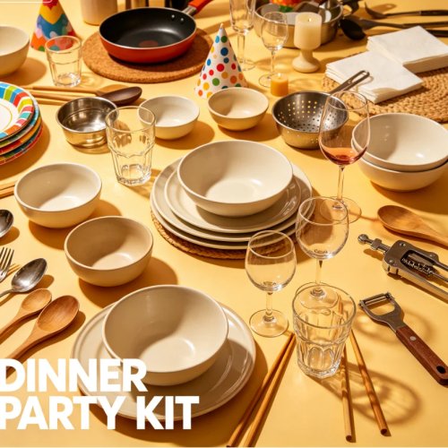Caixa misteriosa de decoração de mesa, acessórios aleatórios de cozinha e sala de jantar para um ambiente acolhedor
