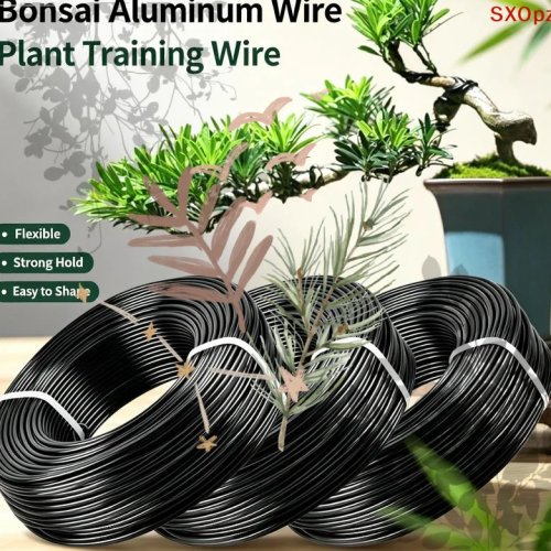 Arame de alumínio para suporte de plantas e bonsai, 1/2 peças ferramenta para moldar trepadeiras