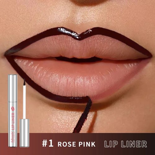 Pensil Lip Liner Peel Off, Lip Stain Tato Tahan Lama, Matte, Waterproof, Anti Luntur