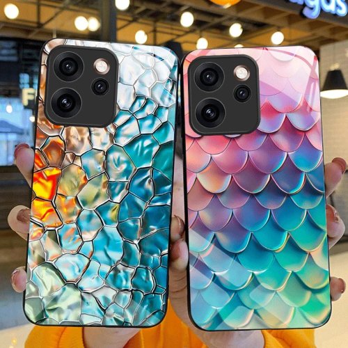 Gehard glazen hoesje voor OPPO Reno 15 Pro / 15F / 15FS / Reno15 F/FS 5G, beschermende achterkant met verloopkleur